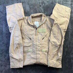 US Military CWU-27/P Flight Suit Mens 42S Desert Tan Flyers Coverall Type I